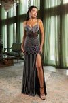 Load image into Gallery viewer, Wholesale Prom Dress V-Neck Sleeveless Sheath Evening Gown By LA8151