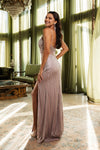 Load image into Gallery viewer, Wholesale Prom Dress V-Neck Sleeveless Sheath Evening Gown By LA8151