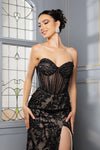 Load image into Gallery viewer, Wholesale Red Carpet Dress Strapless Rhinestone Gala Gown By LA8153