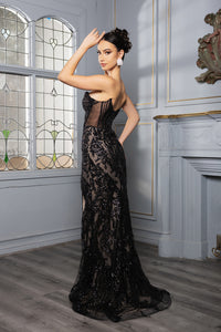 Wholesale Red Carpet Dress Strapless Rhinestone Gala Gown By LA8153