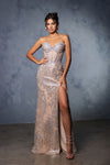Load image into Gallery viewer, Wholesale Red Carpet Dress Strapless Rhinestone Gala Gown By LA8153