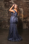 Load image into Gallery viewer, Wholesale Formal Dress Beaded Mermaid Gala Gown By LA8157