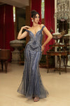 Load image into Gallery viewer, Wholesale Formal Dress Beaded Mermaid Gala Gown By LA8157