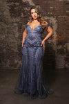 Load image into Gallery viewer, Wholesale Formal Dress Beaded Mermaid Gala Gown By LA8157