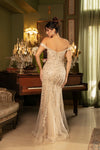 Load image into Gallery viewer, Wholesale Formal Dress Beaded Mermaid Gala Gown By LA8157