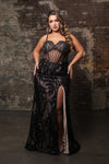 Load image into Gallery viewer, Wholesale Long Evening Dress Sleeveless Sequin Sheath Gown By LA8160 - - Dress LA Merchandise