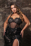 Load image into Gallery viewer, Wholesale Long Evening Dress Sleeveless Sequin Sheath Gown By LA8160 - - Dress LA Merchandise