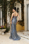 Load image into Gallery viewer, Wholesale Long Evening Dress Sleeveless Sequin Sheath Gown By LA8160 - - Dress LA Merchandise