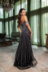 Load image into Gallery viewer, Wholesale Formal Dress Off The Shoulder Sheath Prom Gown By LA8162