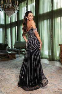 Wholesale Formal Dress Off The Shoulder Sheath Prom Gown By LA8162