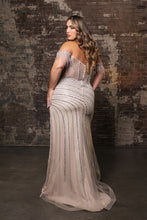 Load image into Gallery viewer, Wholesale Formal Dress Off The Shoulder Sheath Prom Gown By LA8162