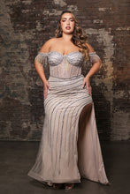 Load image into Gallery viewer, Wholesale Formal Dress Off The Shoulder Sheath Prom Gown By LA8162