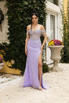 Load image into Gallery viewer, Wholesale Formal Dress Off The Shoulder Sheath Prom Gown By LA8162