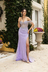 Load image into Gallery viewer, Wholesale Formal Dress Off The Shoulder Sheath Prom Gown By LA8162