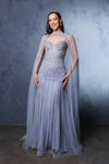 Load image into Gallery viewer, Wholesale Red Carpet Dress Sleeveless Mid Open Back Gown By LA8164