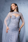 Load image into Gallery viewer, Wholesale Red Carpet Dress Sleeveless Mid Open Back Gown By LA8164