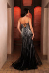 Load image into Gallery viewer, Wholesale Evening Dress Scoop Neck Mermaid Gala Gown By LA8167