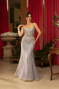 Wholesale Evening Dress Scoop Neck Mermaid Gala Gown By LA8167