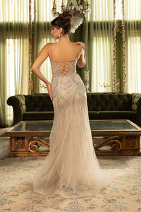 Wholesale Evening Dress Scoop Neck Mermaid Gala Gown By LA8167