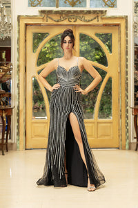 Wholesale Red Carpet Dress Sweetheart Beaded Sheath Gown By LA8169