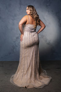 Wholesale Red Carpet Dress Sweetheart Beaded Sheath Gown By LA8169