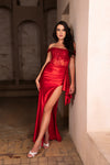 Load image into Gallery viewer, Wholesale Prom Dress Sleeveless Ruched Long Evening Gown By LA8173