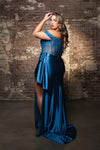 Load image into Gallery viewer, Wholesale Prom Dress Sleeveless Ruched Long Evening Gown By LA8173