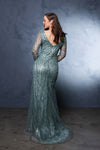 Load image into Gallery viewer, Wholesale Mother Of The Bride Dress 3/4 Sleeves Mesh Gown By LA8174 - - Dress LA Merchandise