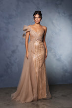 Load image into Gallery viewer, Wholesale Long Pageant Dress A-Line Sequin Formal Gown By LA8175