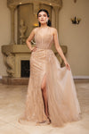 Load image into Gallery viewer, Wholesale Evening Dress Sleeveless Sheath Sequin Prom Gown By LA8176