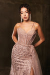 Load image into Gallery viewer, Wholesale Evening Dress Sleeveless Sheath Sequin Prom Gown By LA8176