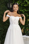 Load image into Gallery viewer, Wholesale Long Bridal Dress Off The Shoulder A-Line Gown By LA8182