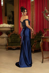 Load image into Gallery viewer, Wholesale Evening Dress Sleeveless Ruched High Slit Gown By LA8183 - - Dress LA Merchandise