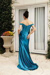 Load image into Gallery viewer, Wholesale Evening Dress Sleeveless Ruched High Slit Gown By LA8183 - - Dress LA Merchandise