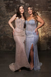 Load image into Gallery viewer, Wholesale Prom Dress Sweetheart Mermaid Sequin Gala Gown By LA8185 - BLUSH - Dress LA Merchandise