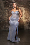 Load image into Gallery viewer, Wholesale Prom Dress Sweetheart Mermaid Sequin Gala Gown By LA8185 - ICEBLUE - Dress LA Merchandise