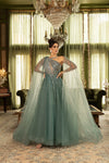 Load image into Gallery viewer, Wholesale Evening Dress Midriff Cutout A-Line Gala Gown By LA8188 - SAGE - Dress LA Merchandise