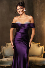 Load image into Gallery viewer, Wholesale Long Evening Dress Ruched Mermaid Sleeveless Gown By LA8189