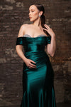 Load image into Gallery viewer, Wholesale Long Evening Dress Ruched Mermaid Sleeveless Gown By LA8189 - - Dress LA Merchandise