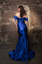 Load image into Gallery viewer, Wholesale Long Evening Dress Ruched Mermaid Sleeveless Gown By LA8189