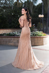 Load image into Gallery viewer, LA Merchandise LA8195 Off-Shoulder Beaded High Slit Evening Gown - - Prom Dress LA Merchandise