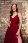 Load image into Gallery viewer, Wholesale Formal Dress V-Neck Spaghetti Strap Prom Gown By LA8196 - - Dress LA Merchandise
