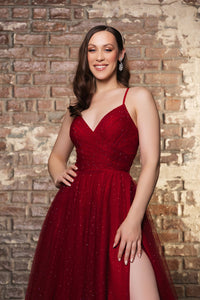 Wholesale Formal Dress V-Neck Spaghetti Strap Prom Gown By LA8196