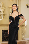 Load image into Gallery viewer, Wholesale Prom Dress V-Neck Off The Shoulder Evening Gown By LA8197