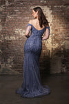 Load image into Gallery viewer, Wholesale Prom Dress V-Neck Off The Shoulder Evening Gown By LA8197