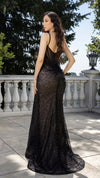 Load image into Gallery viewer, Wholesale Fitted Evening Gown with Embellished Sheer Bodice by LA8206