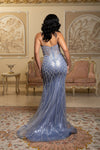 Load image into Gallery viewer, Wholesale Sparkling Beaded Mermaid Gown with Illusion Corset by LA8208 - - Prom Dress LA Merchandise