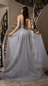 Load image into Gallery viewer, Wholesale Sparkling Beaded Mermaid Gown with Illusion Corset by LA8208 - - Prom Dress LA Merchandise