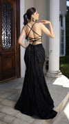 Load image into Gallery viewer, Wholesale Beaded Corset Mermaid Evening Gown with Strappy Open Back Formal Prom Dress by LA8209 - - Prom Dress LA Merchandise