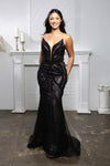 Load image into Gallery viewer, Wholesale Beaded Mesh Mermaid Gown Strapless Illusion Bodice, Lace-Up Back, Formal Prom &amp; Gala Dress by LA8211